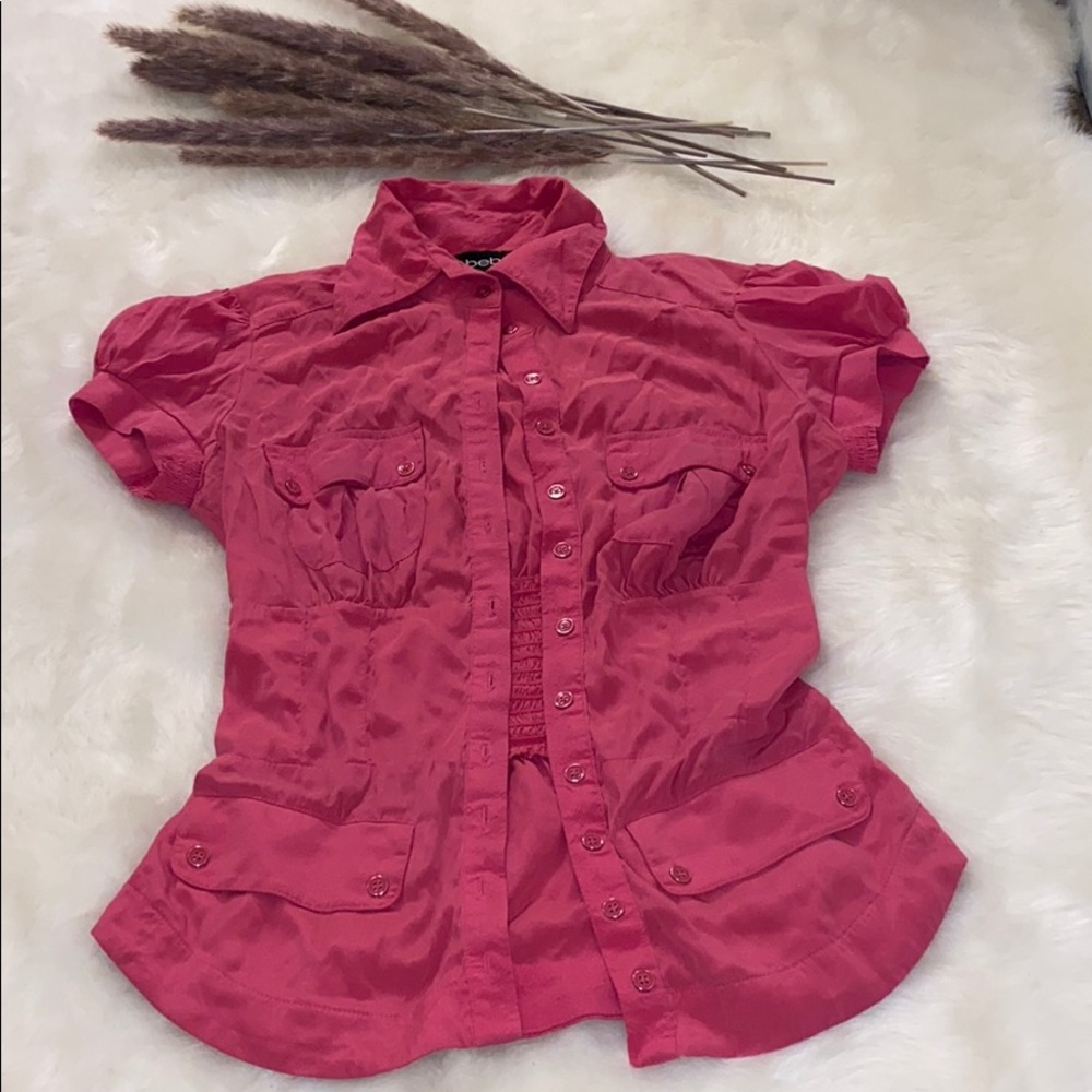 COPY - Cute Pink Bebe blouse 🎀